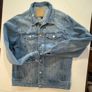 EUC distressed JEAN DENIM JACKET